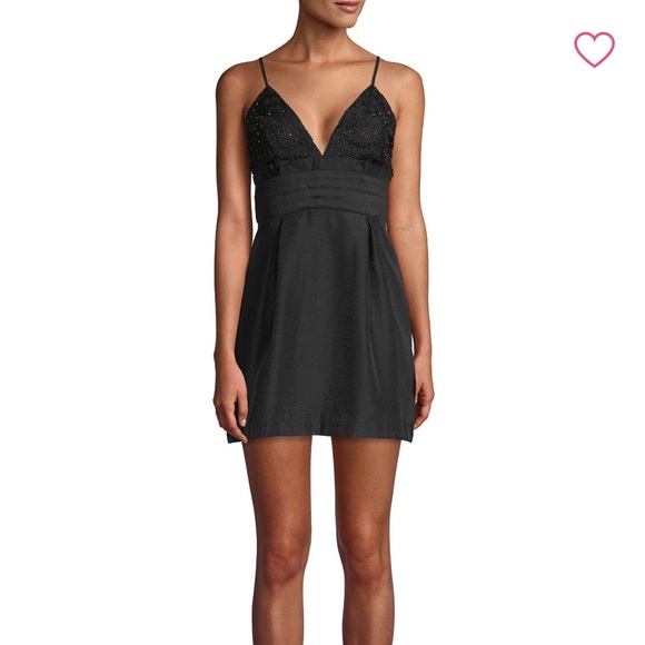Free people we go together black mini dress NWT 0 - Picture 2 of 6